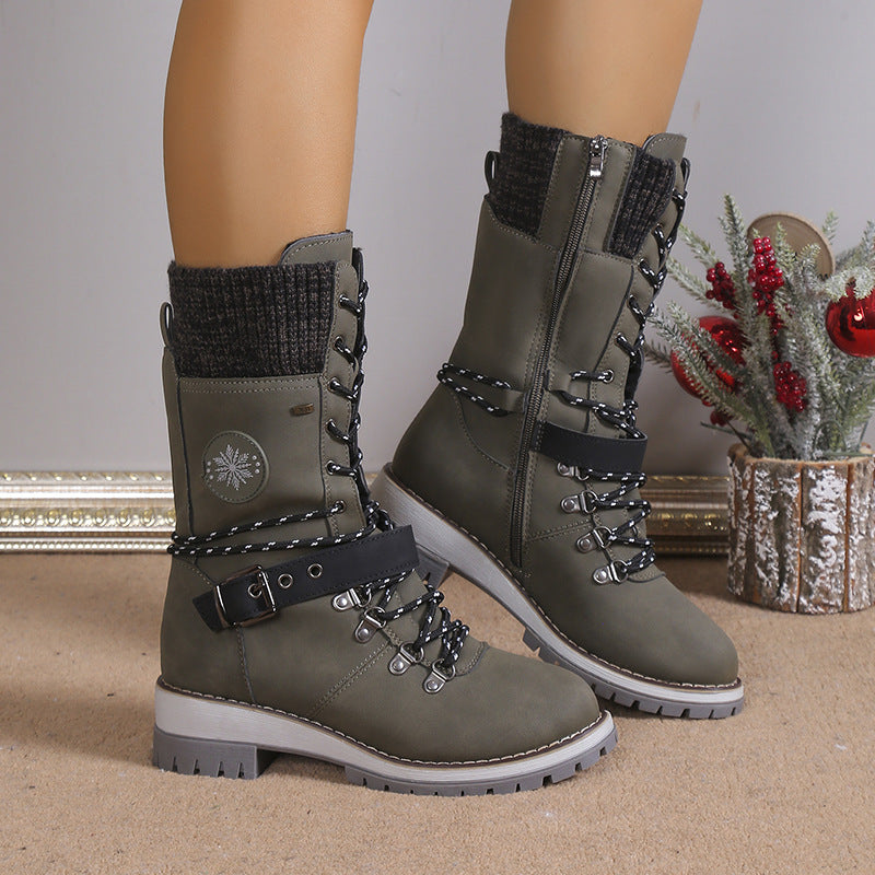 ❄️Rebajas de otoño - invierno: 60 % DE DESCUENTO🎁Botas de nieve impermeables hasta la rodilla para mujer