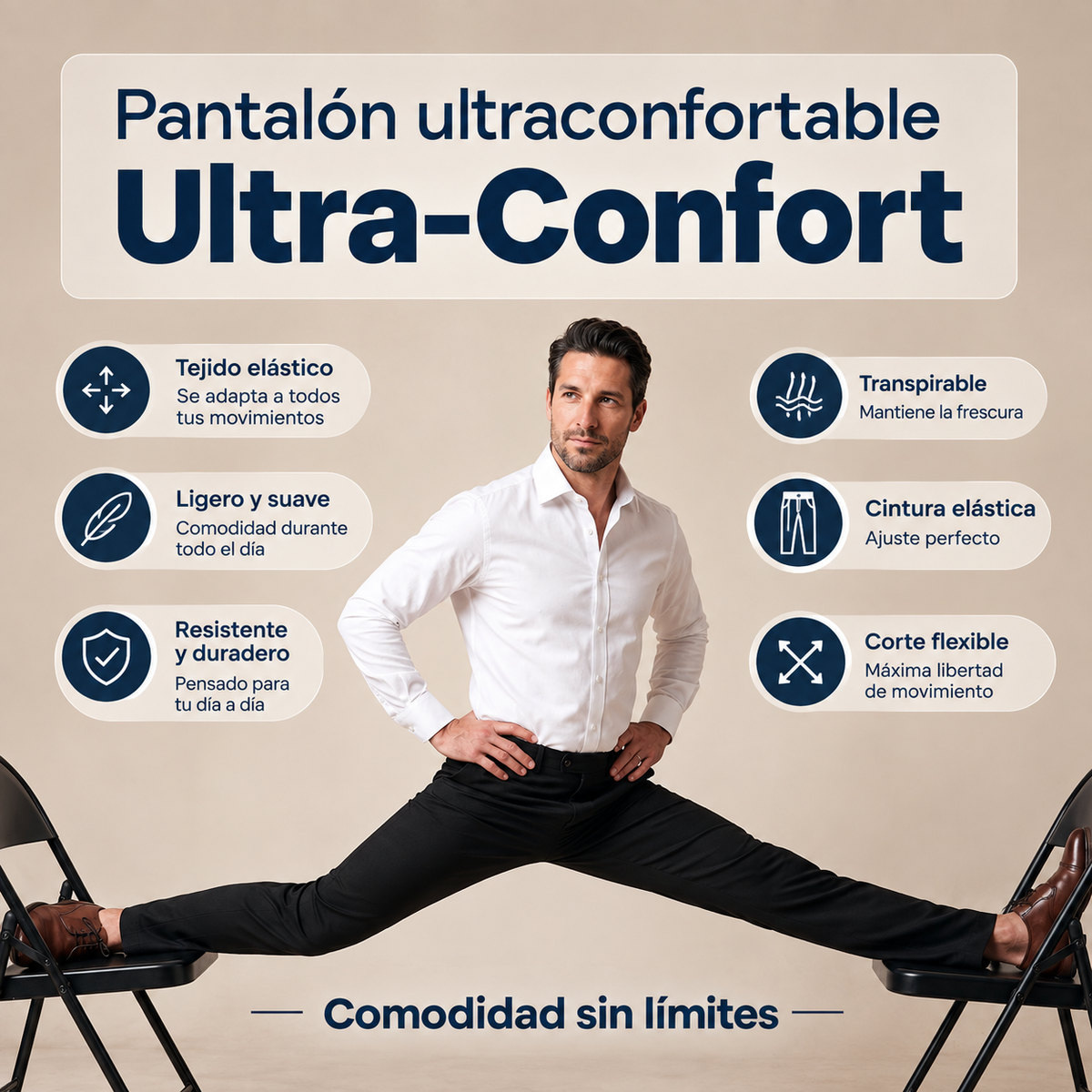 Pantalon Extensible MorphoFit™ 3.0