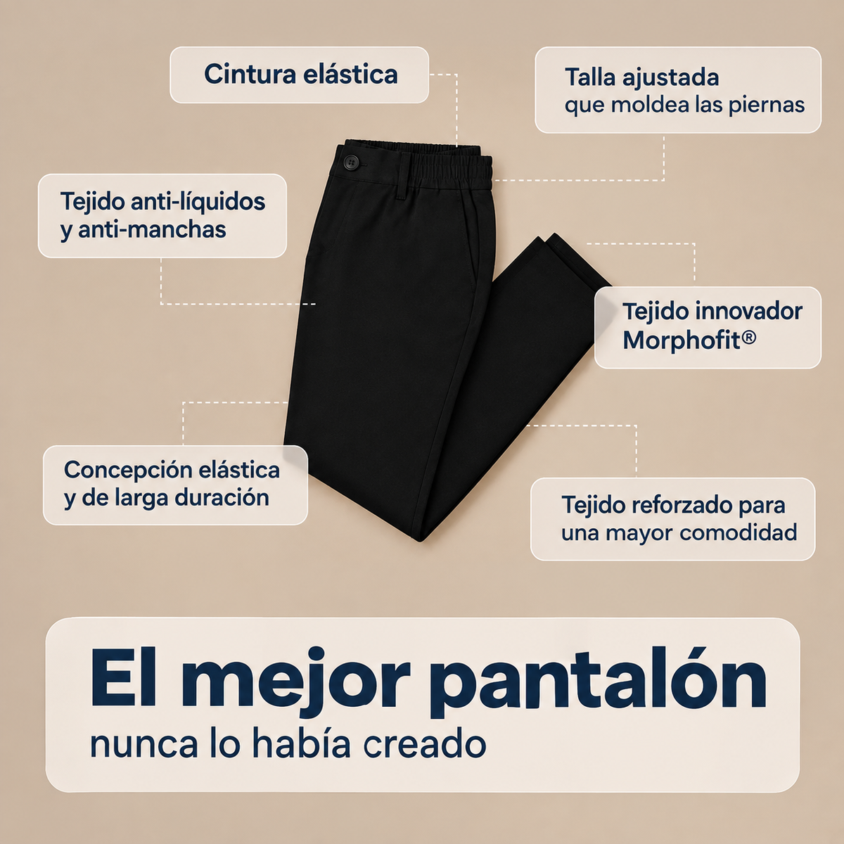 Pantalon Extensible MorphoFit™ 3.0
