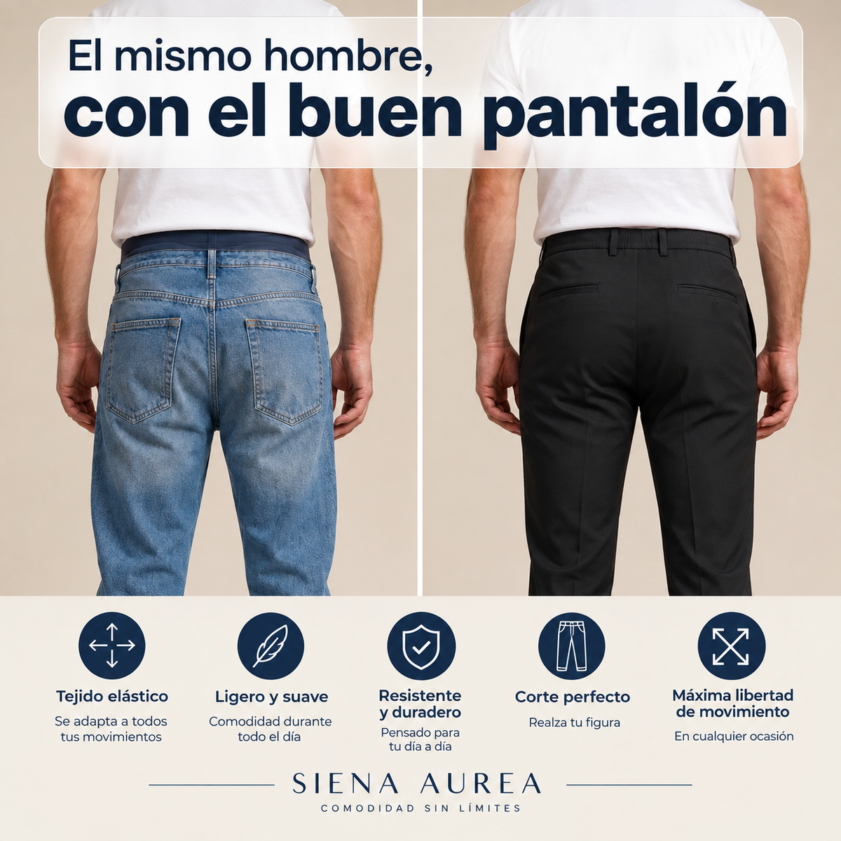 Pantalon Extensible MorphoFit™ 3.0