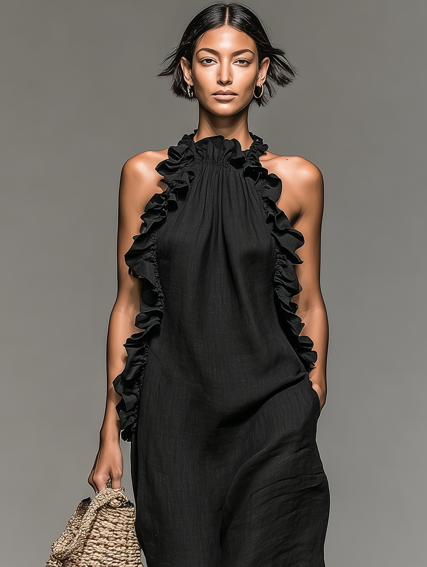 Lora | Vestido largo con bolsillos