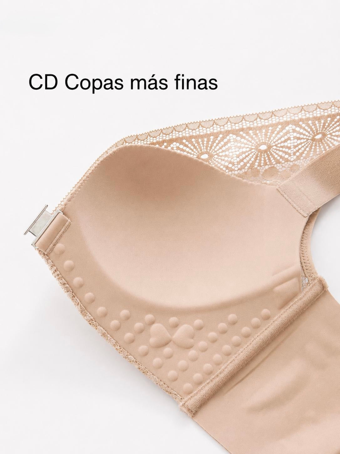 Sujetador inalámbrico de encaje Fiora con cierre frontal