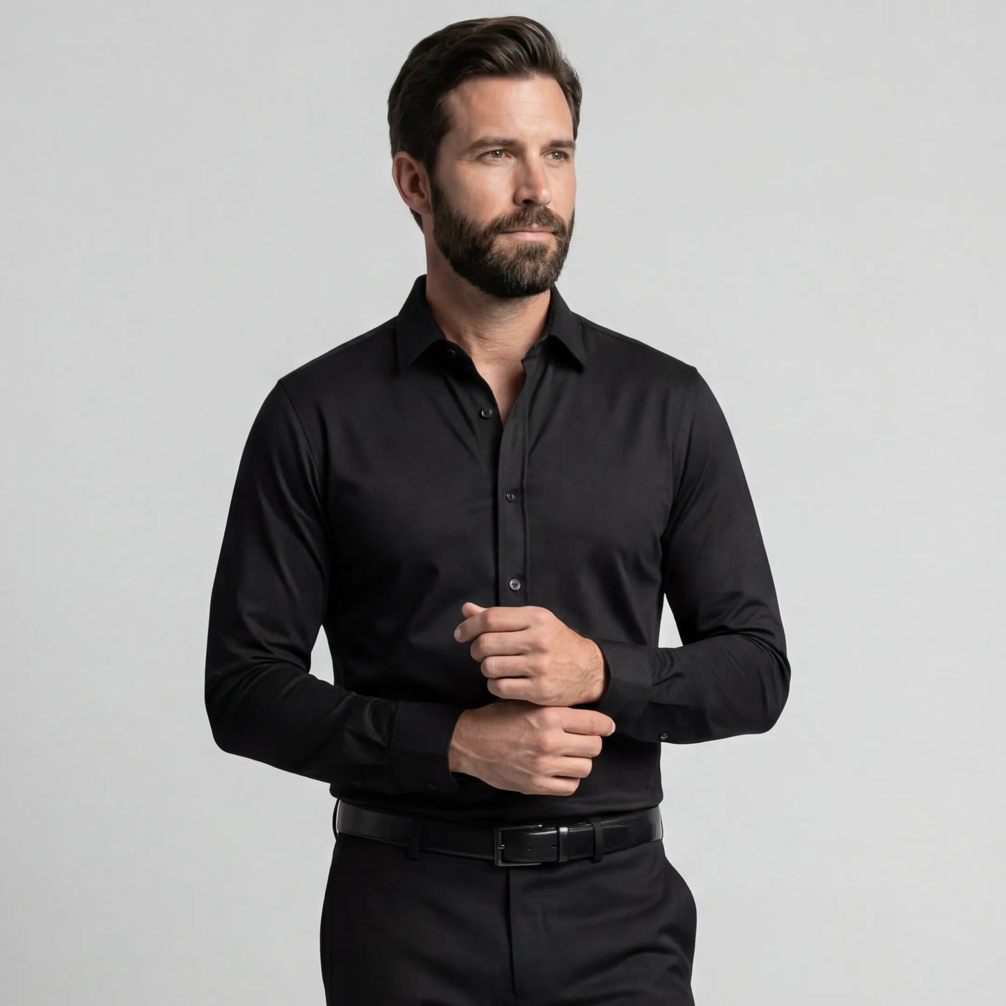 Camisa sin costuras con corte entallado