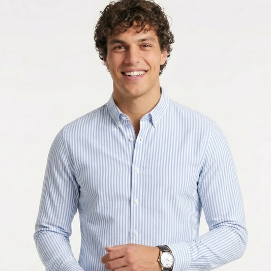 Camisa Signature Rayada – Lujo Discreto