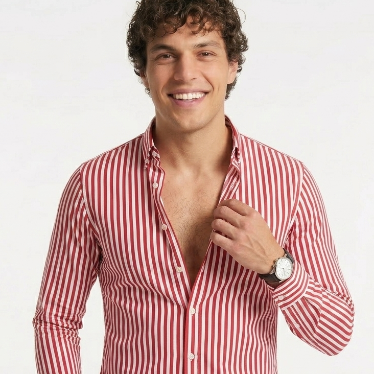 Camisa Signature Rayada – Lujo Discreto