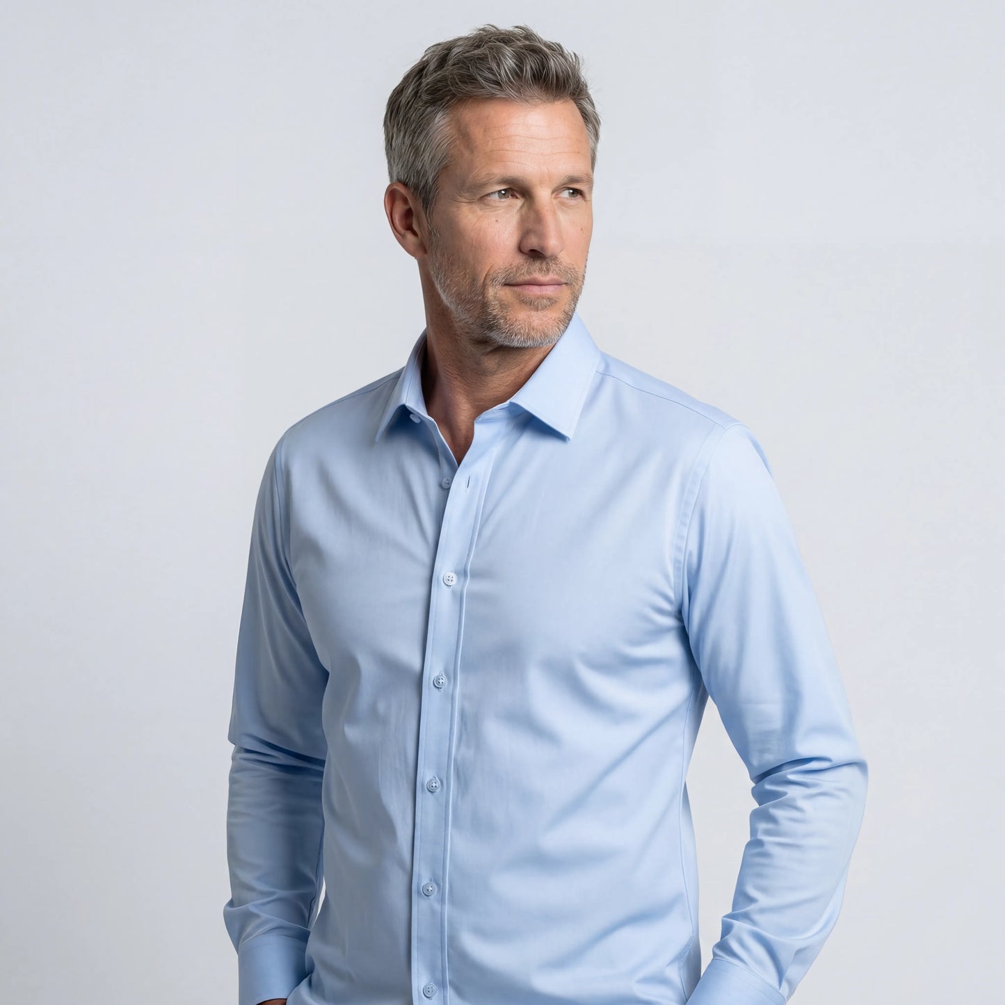Camisa sin costuras con corte entallado