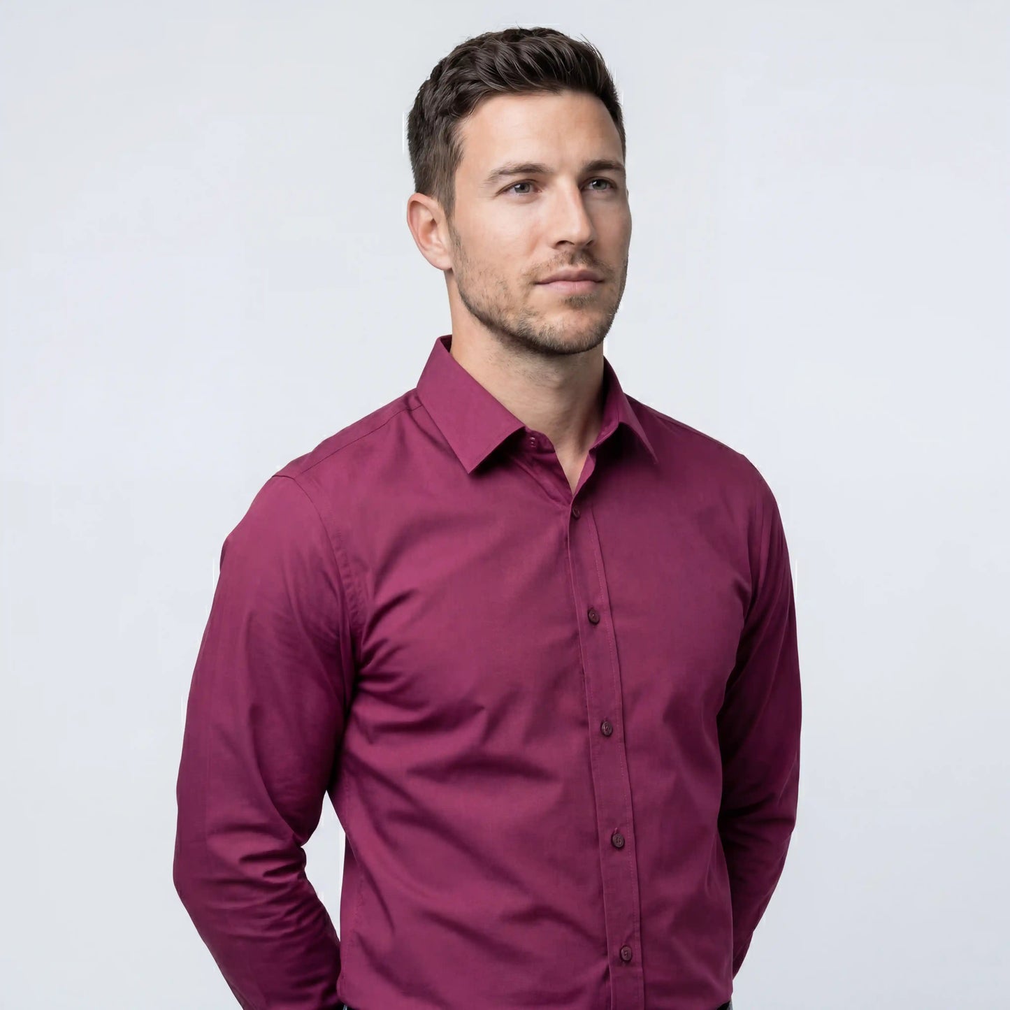 Camisa sin costuras con corte entallado