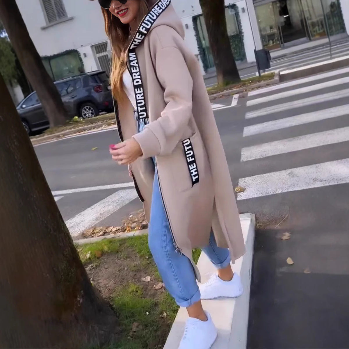 📢📢¡¡¡50 % de descuento!!!🎉💃Sudadera con capucha oversize tipo abrigo para mujer