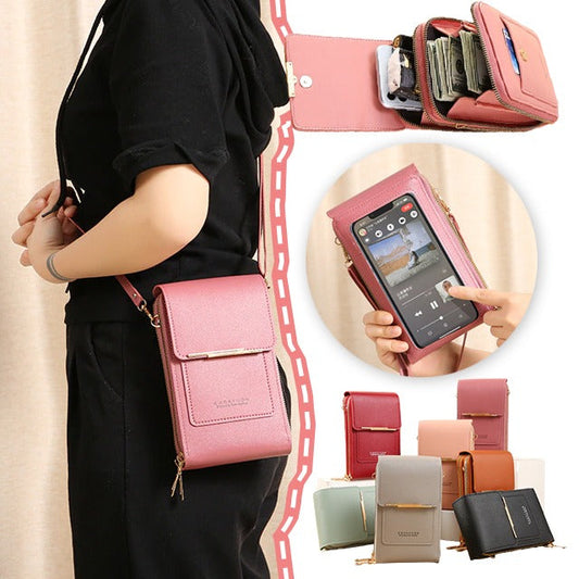 ✨️OFERTA ESPECIAL 2026 – 60 % DE DESCUENTO👜 📱Bolso de hombro para mujer con pantalla táctil: función de carga para smartphone, protección antirrobo y repelente al agua